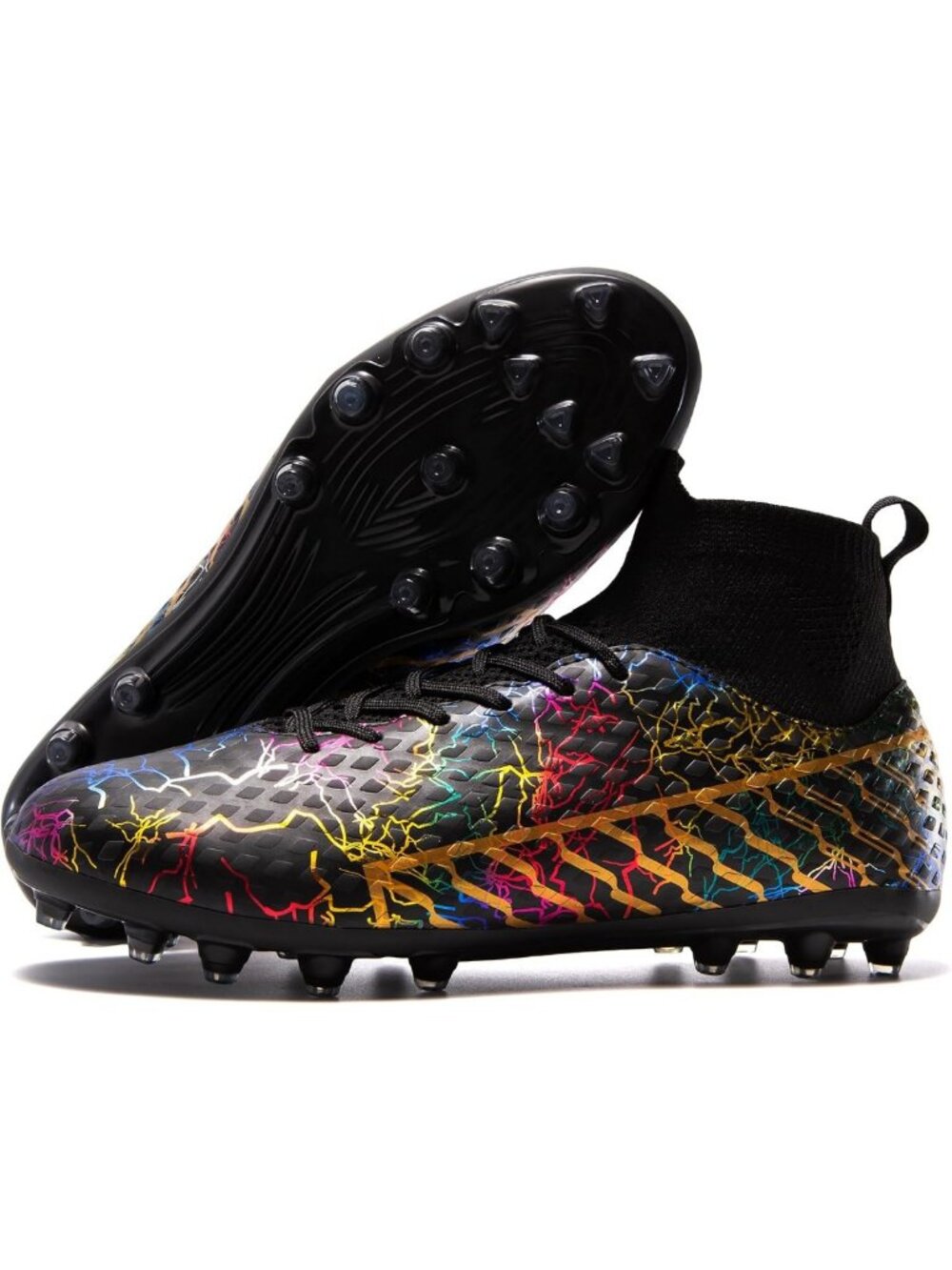 Lightweight Unisex Soccer Cleats with No-Tie Lacing & Ankle Support